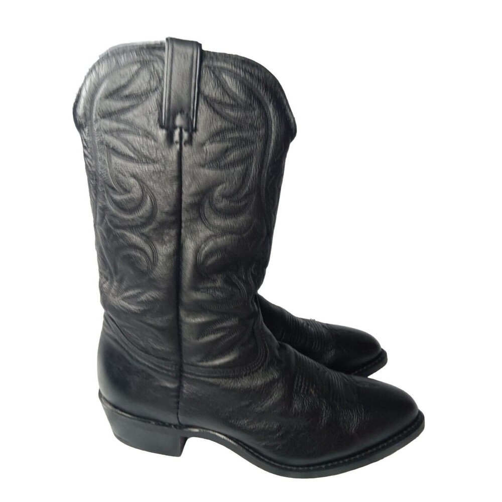 Durango Western Boots Men's Size 11 D Black Leather Goodyear Welt Construction